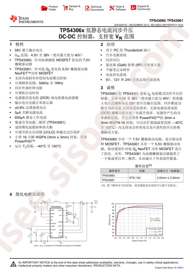 TPS43061RTET