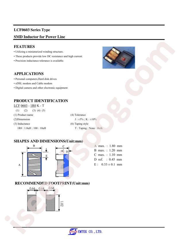 LCF0603-R39J-T