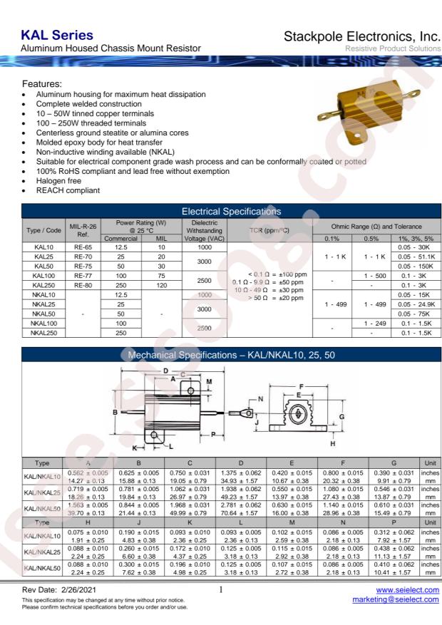 KAL10FB250R