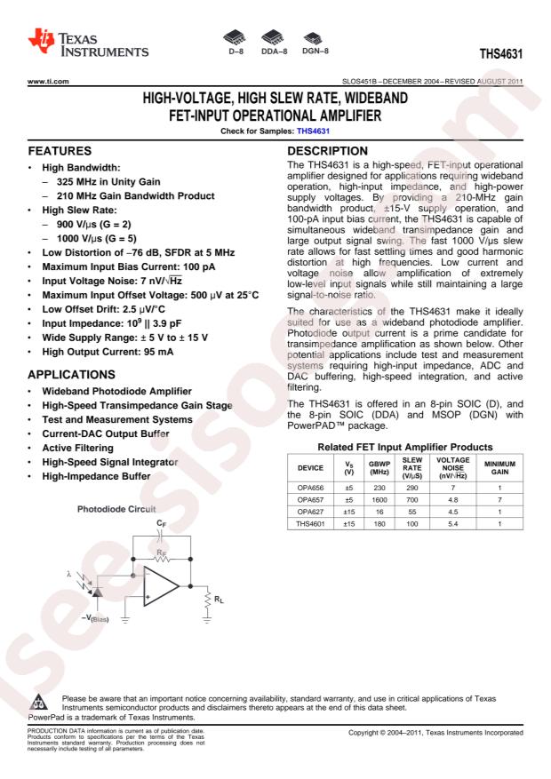 THS4631DGNR