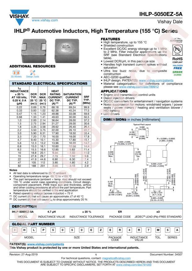 IHLP5050EZER3R0M5A