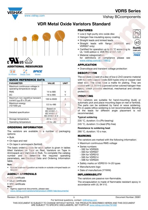 VDRS14T275BSE