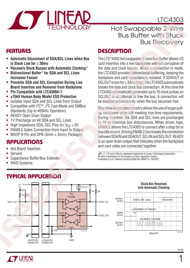 LTC4303IMS8#PBF
