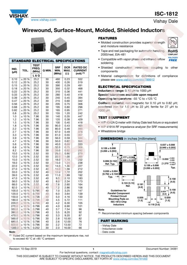 ISC1812ES102J