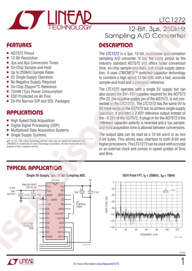 LTC1272-8CCN#PBF