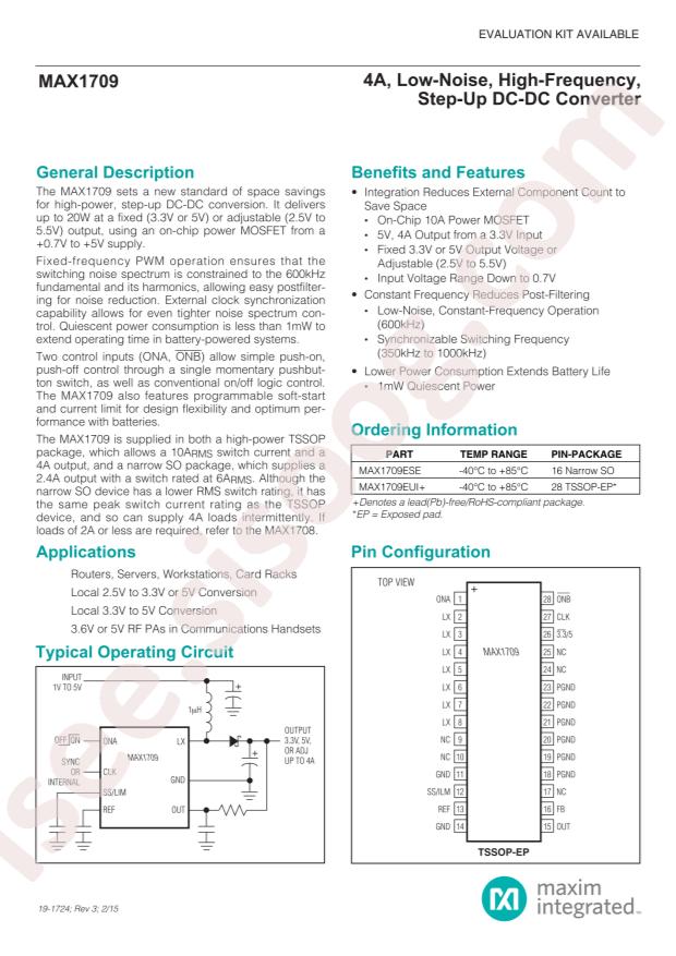 MAX1709ESE+