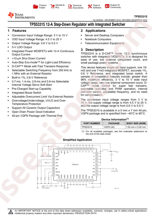 TPS53315RGFT