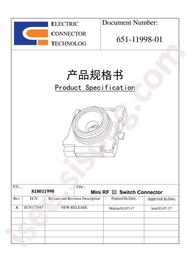 ECT818011998