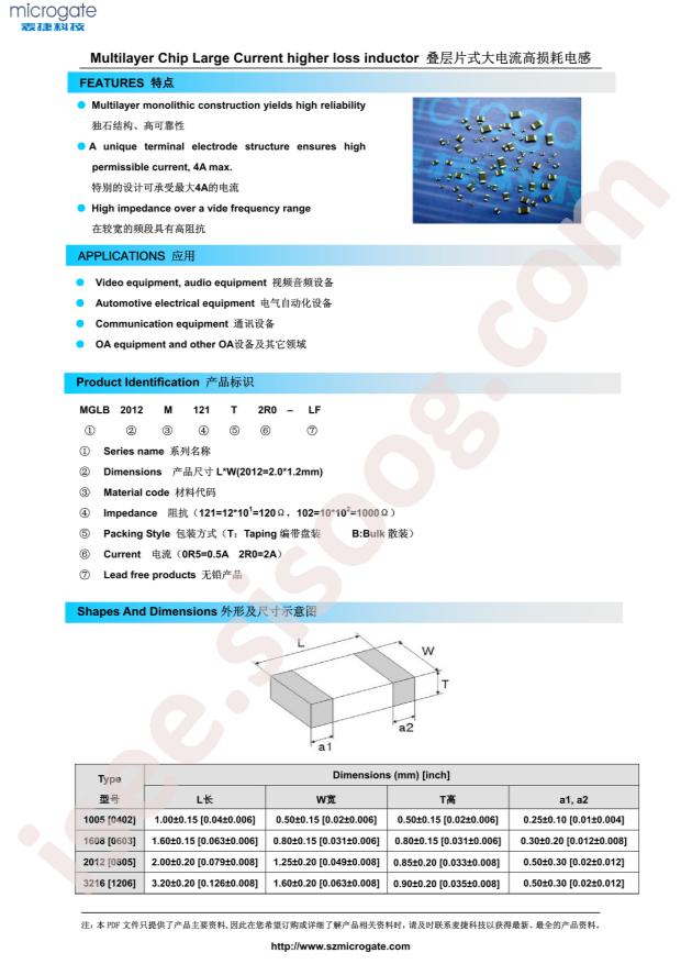 MGLB3216M181T2R5-LF