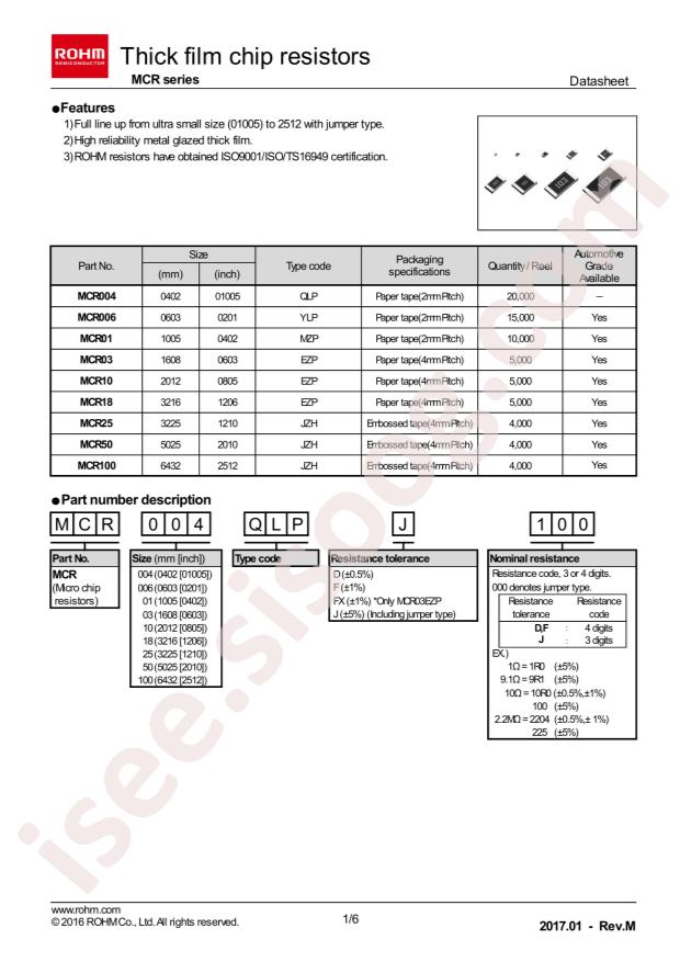 MCR03EZPFX49R9