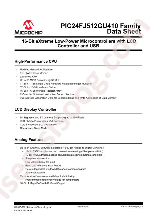 PIC24FJ128GL410T-I/PT