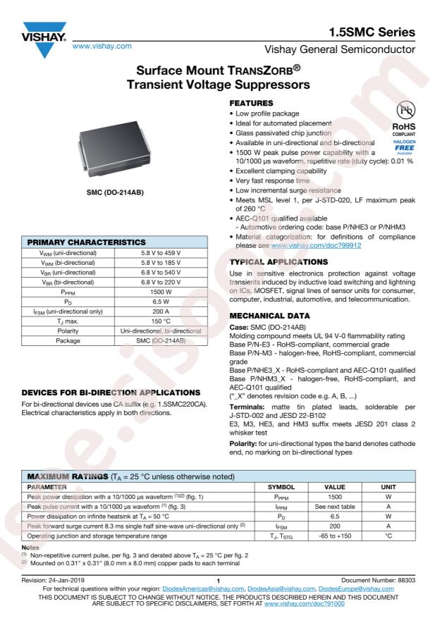 1.5SMC110A-M3/9AT