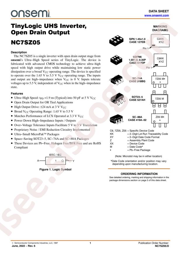NC7SZ05L6X