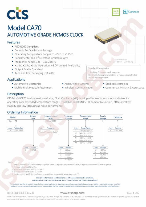 CA70C3005ILT