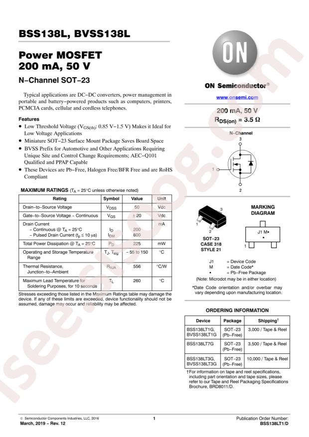 BSS138LT7G