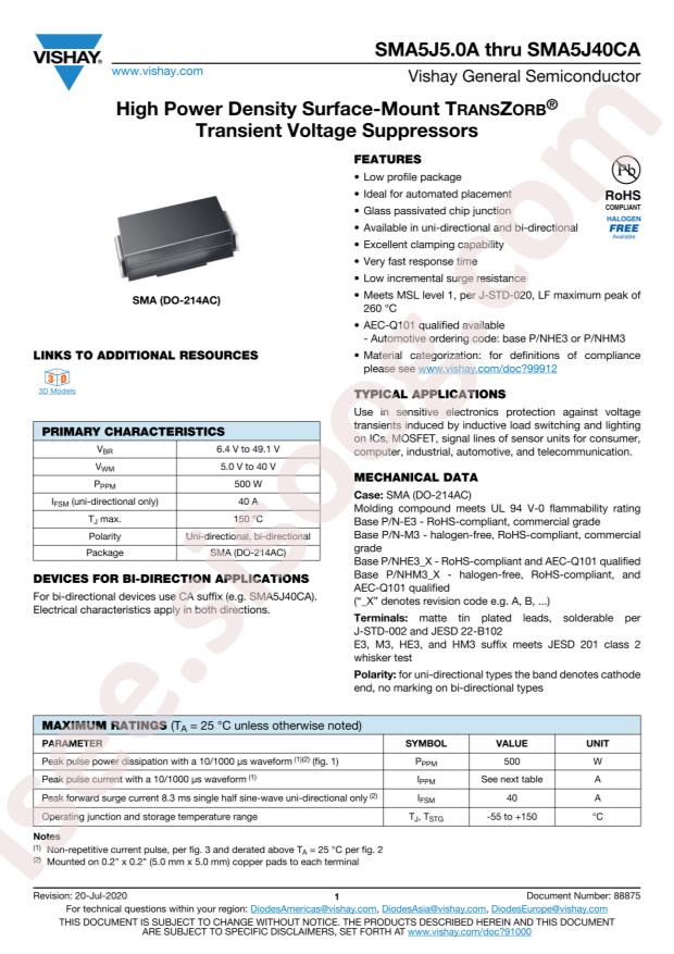 SMA5J6.0A-M3/5A