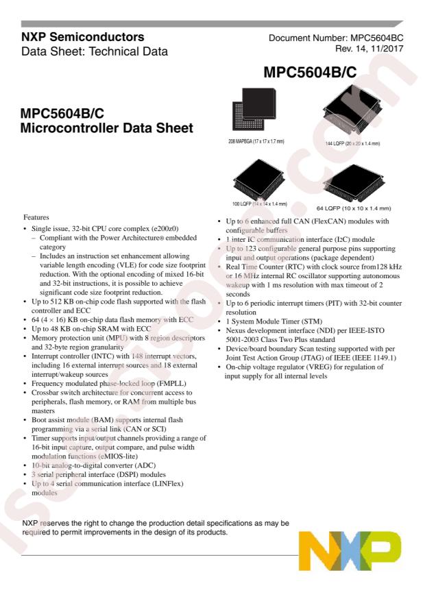 SPC5604CK0MLL6