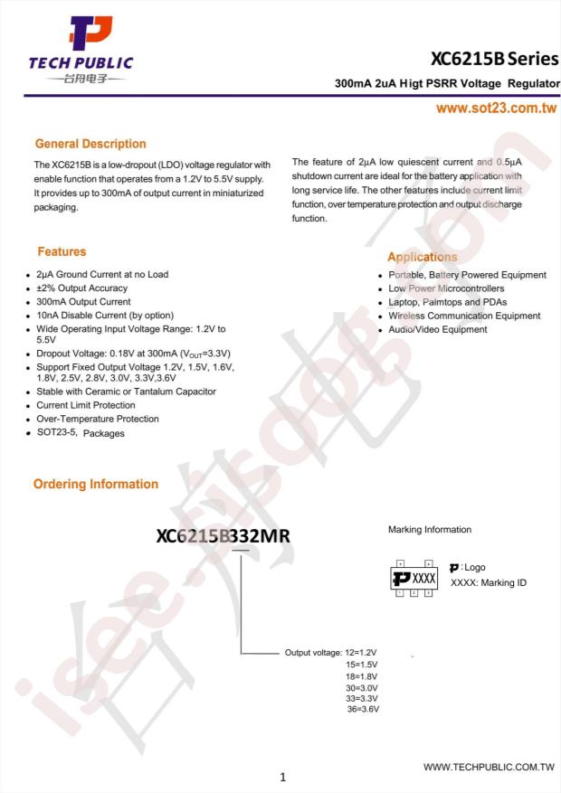 XC6215B332MR