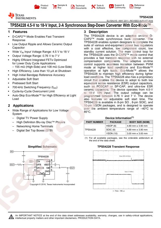 TPS54228DRCR
