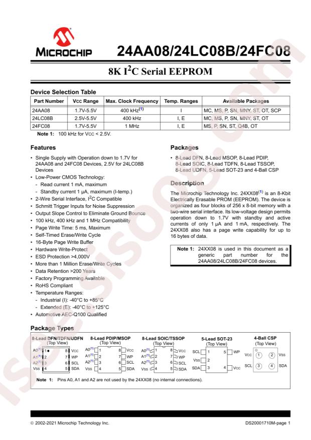 24LC08B/SN