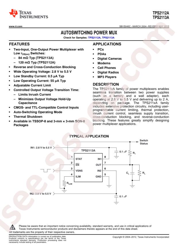 TPS2113APW