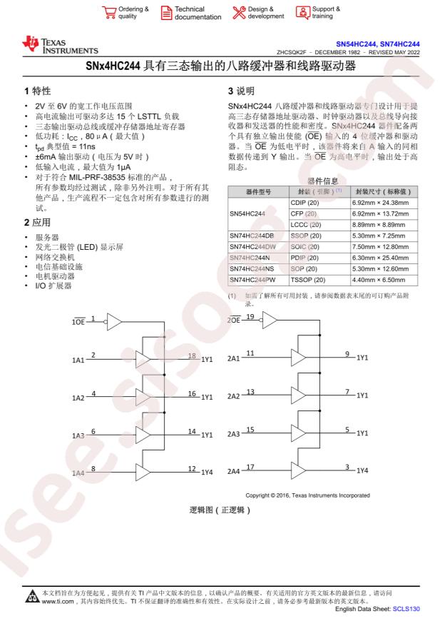 SN74HC244DW