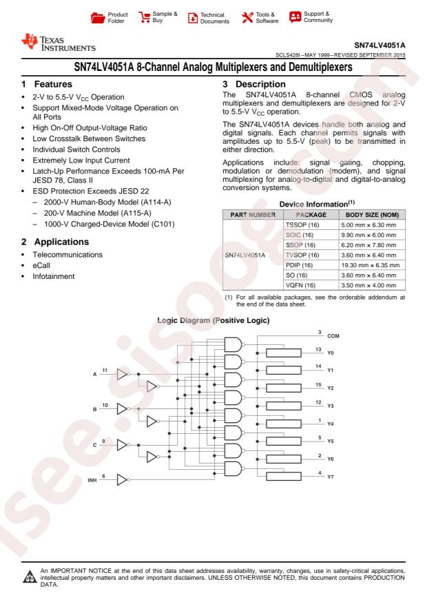 SN74LV4051AN