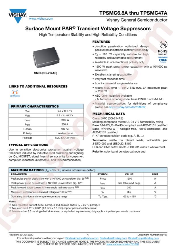 TPSMC20AHE3_B/H