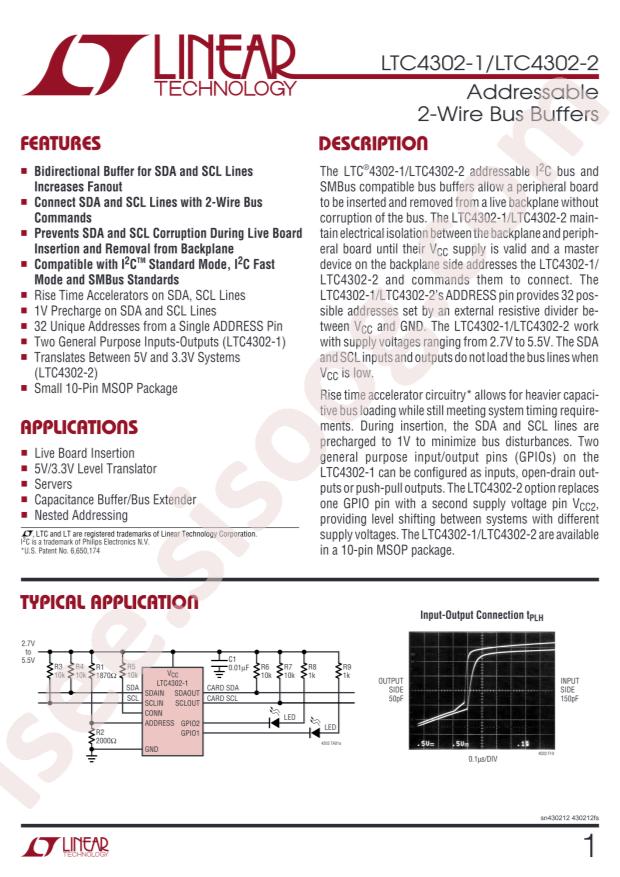 LTC4302CMS-1#PBF