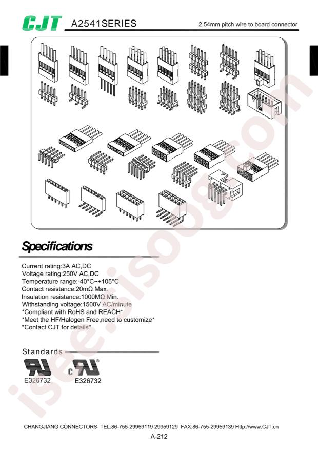 A2541HWR-2x10P