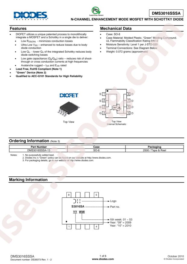 DMS3016SSSA-13