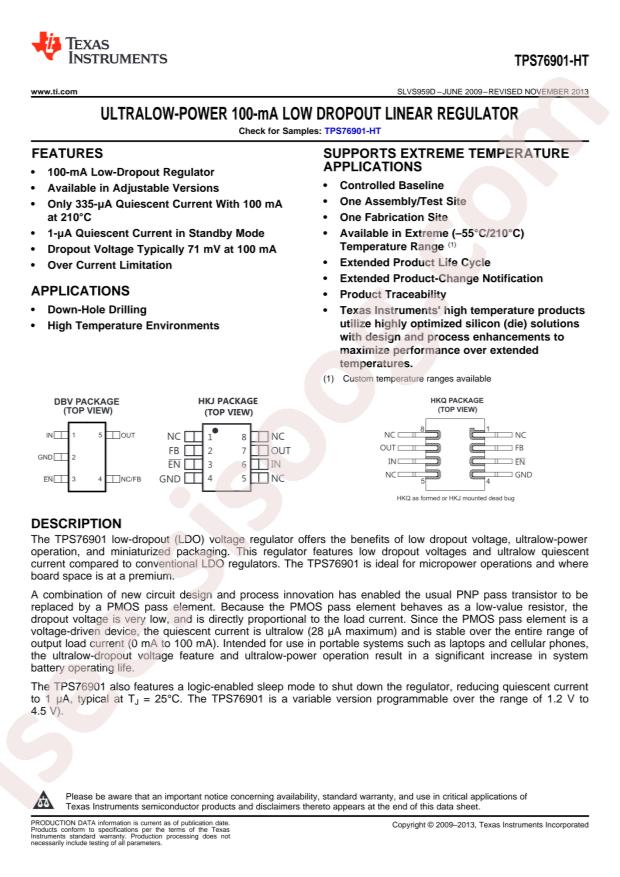 TPS76901HDBVT