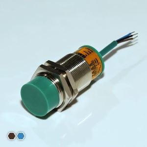 سنسور القایی تبریز سنسور، DC-NM، قطر 30، دو سیمه، فاصله تشخیص 15mm، کد IS3015-NM