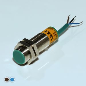 سنسور القایی تبریز سنسور، NPN-NC-NO، قطر 22، چهار سیمه، فاصله تشخیص 8mm، کد IS2208-N