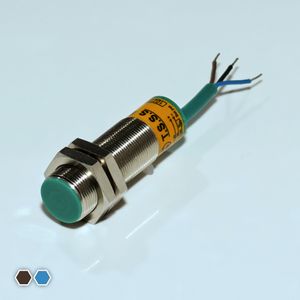 سنسور القایی تبریز سنسور، DC-NO، قطر 18، دو سیمه، فاصله تشخیص 5mm، کد IS1805-OD