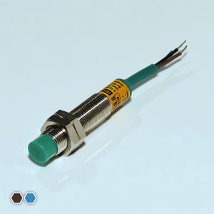 سنسور القایی تبریز سنسور، DC-NM، قطر 12، چهارپین، فاصله تشخیص 4mm، کد IS1204-NM