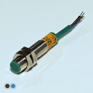 سنسور القایی تبریز سنسور، DC-NM، قطر 14، دو سیمه، فاصله تشخیص 3mm، کد IS1403-NM