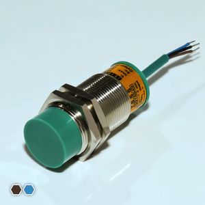 سنسور القایی تبریز سنسور، NPN-NC-NO، قطر 34، چهار سیمه، فاصله تشخیص 20mm، کد IS3420-N