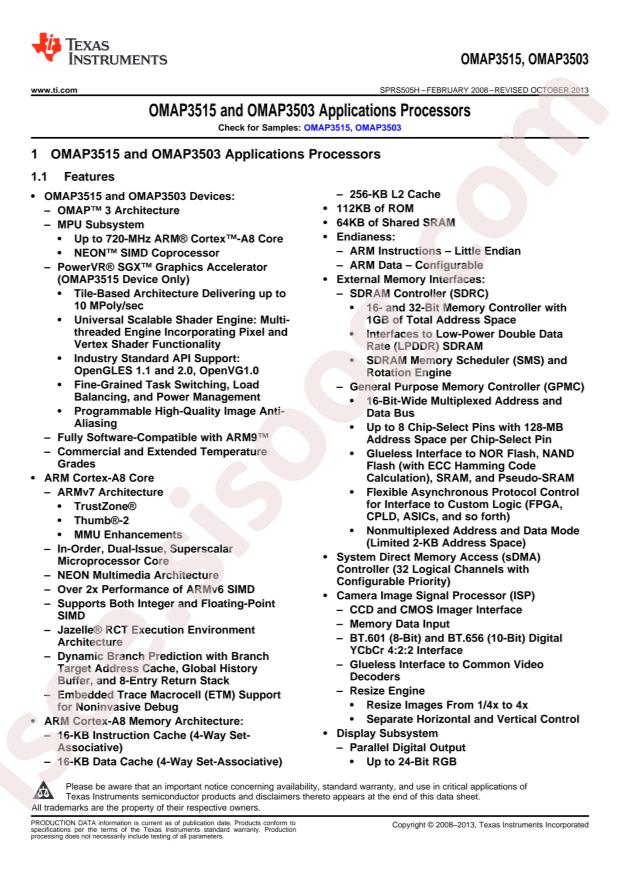OMAP3503ECBB