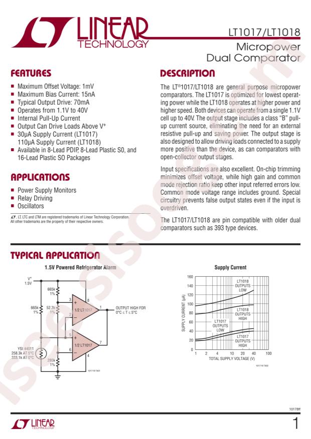 LT1017IS8#PBF