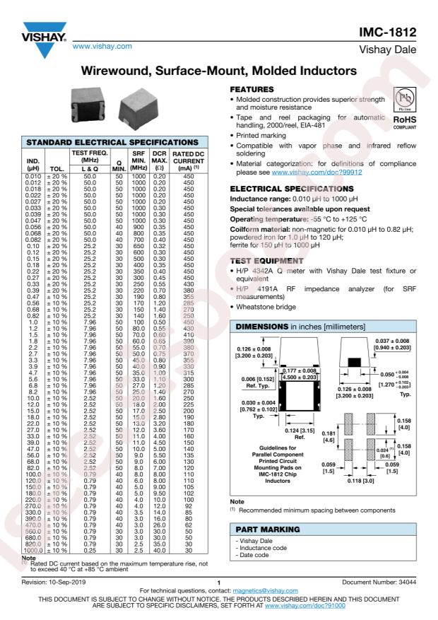 IMC1812ESR68K