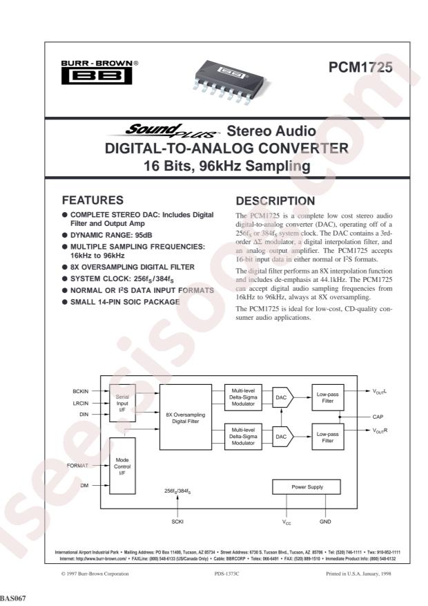 PCM1725U/2K