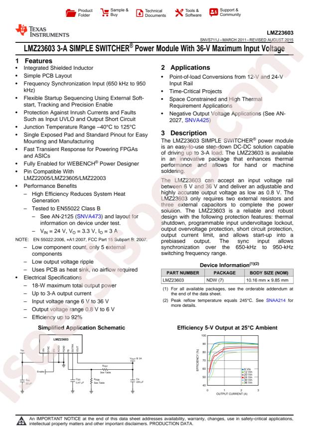 LMZ23603TZX/NOPB