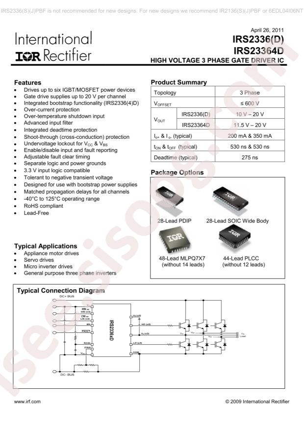 Infineon IRS2336DSPBF