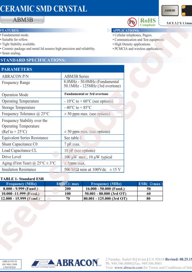 ABM3B-29.4912MHZ-10-1-U-T