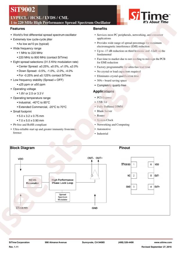 SIT9002AI-233N33DQ116.62500T