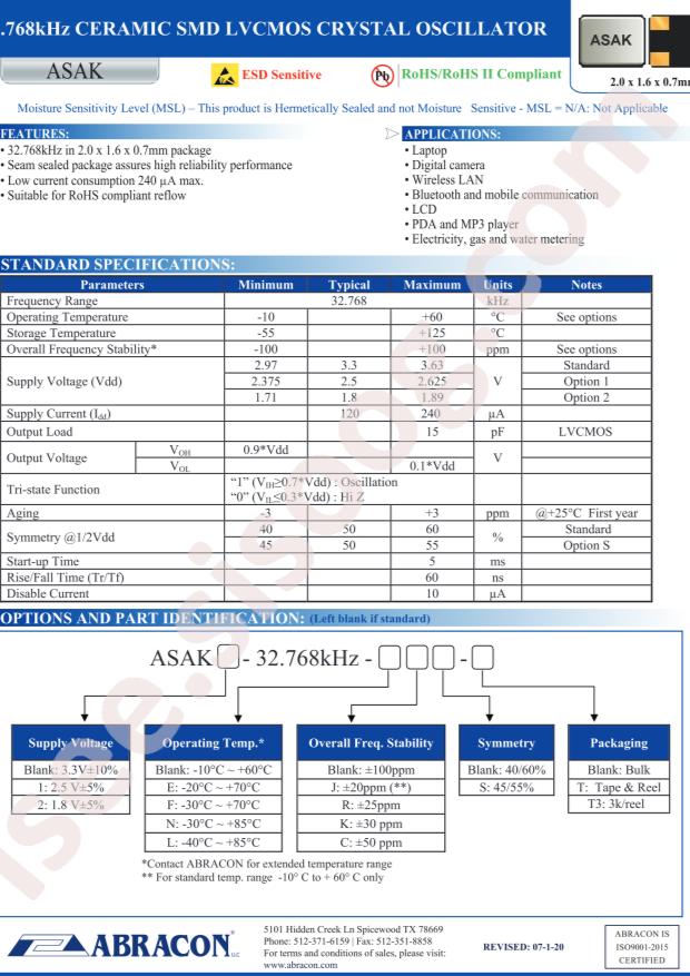 ASAK-32.768KHZ-LKS-T