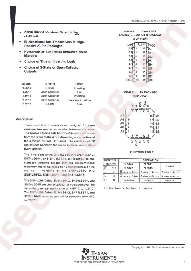 SN74LS645-1DW