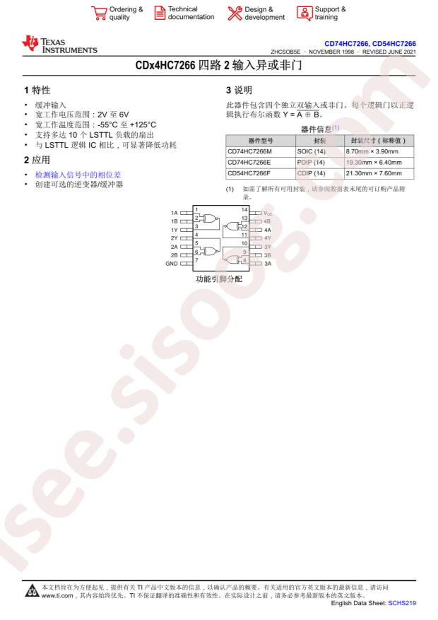 CD74HC7266M96