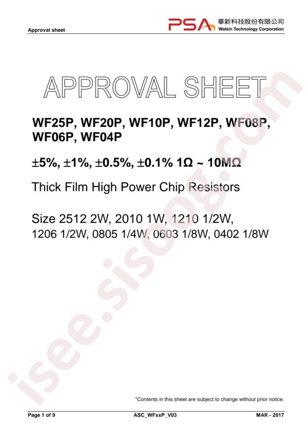 Walsin WF25P4R70FTL